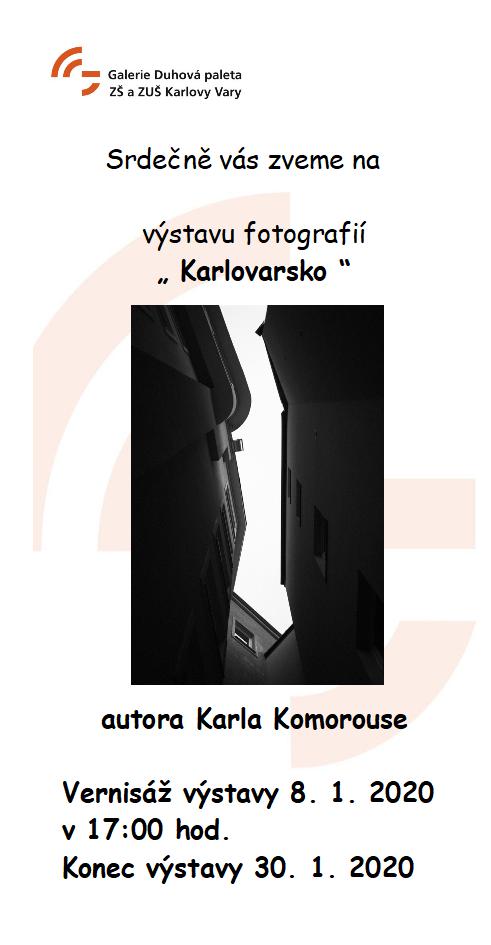 plakát, výstava fotografií Karel Komorous leden 2020